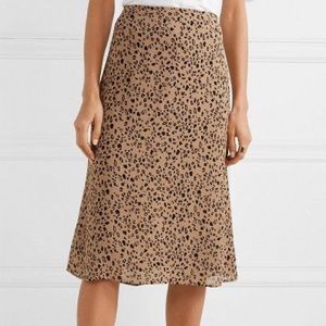 Reformation Mia MIDI Skirt - Cheetah Print